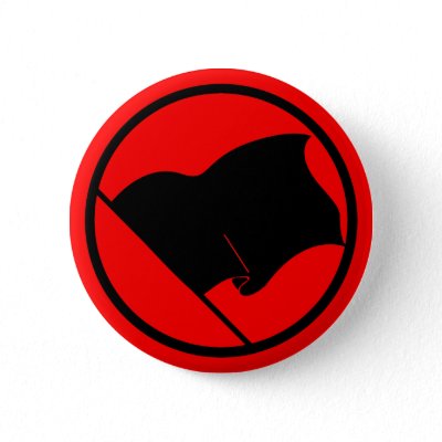 Anarchist Black Flag button