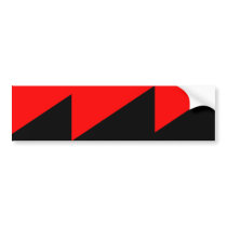 Anarchist, Colombia Political flag Bumper Sticker