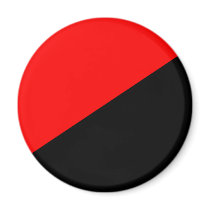 Anarchist, Colombia Political flag Refrigerator Magnets