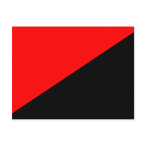 Anarchist, Colombia Political flag Postcard