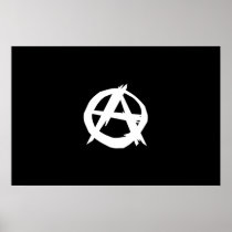 Anarchist, Colombia Political flag Poster