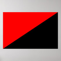Anarchist, Colombia Political flag Poster
