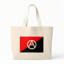 Anarchist flag with A symbol Bag