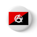Anarchist flag with A symbol Button