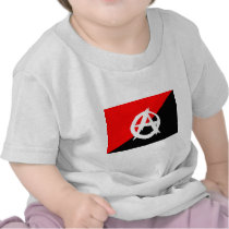 Anarchist flag with A symbol Shirts