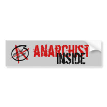 Anarchist Inside Bumper Sticker