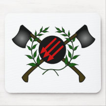 Anarchist Skinhead Communist Skin Head Red/Anarchy Mousepad