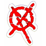 Anarchist t-shirt anti-capitalist punk political