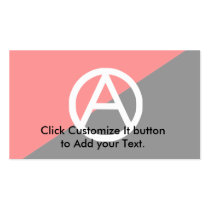 Anarchist With A Symbol2, Colombia flag Business Card Template