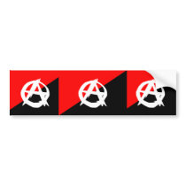 Anarchist With A Symbol, Colombia Bumper Stickers