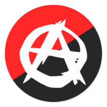 Anarchist With A Symbol, Colombia Stickers