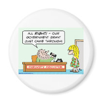 anarchists association government grant refrigerator magnet