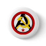 Anarcho-communist logo pinback button