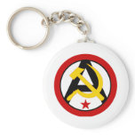 Anarcho-communist logo key chain