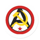 Anarcho-communist logo stickers