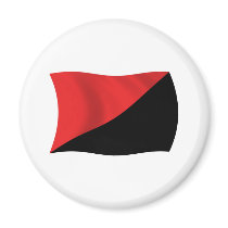 Anarcho-Syndicalism Flag Magnet by LivingFlags2 Anarcho-Syndicalism Flag Magnet