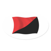 Anarcho-Syndicalism Flag Sticker