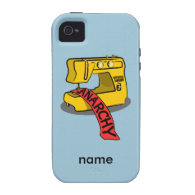 Anarchy Banner Sewing Machine Case-Mate iPhone 4 Cover