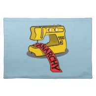 Anarchy Banner Sewing Machine Cloth Placemat
