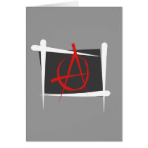 Anarchy Brush Flag Card
