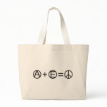 Anarchy + Equality = Peace Canvas Bags