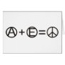 Anarchy + Equality = Peace Cards