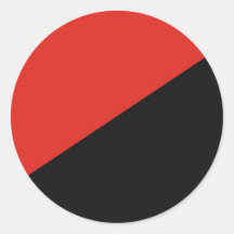 anarchy flag red black sticker