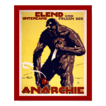 Anarchy - German WWI Poster (border) posters