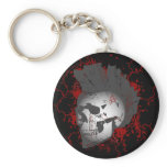 Anarchy Mohawk Skull Keychain