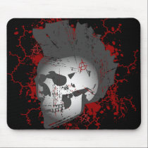 Anarchy Mohawk Skull mousepads