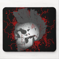 Anarchy Mohawk Skull Mouse Pad