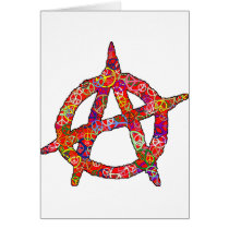 Anarchy Peace Plain Greeting Cards