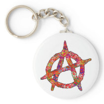 Anarchy Peace Plain Keychains