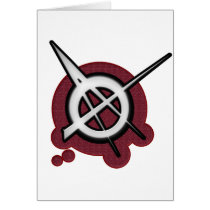 Anarchy punk rock music cards