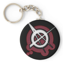 Anarchy punk rock music keychains