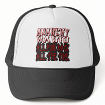 ANARCHY RADIO all punk all the time hats by punkrocktshirts ANARCHY RADIO all punk all the time hats