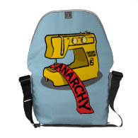 Anarchy Sewing Machine Messenger Bag