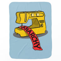 Anarchy Sewing Machine Swaddle Blankets