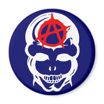 Anarchy Skull magnets by BambiW Anarchy Skull magnets