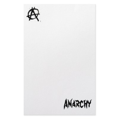 Anarchy Stationary Custom Stationery by PeaceLoveAndAnarchy