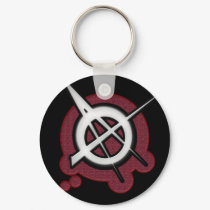 ANARCHY symbol burnt flesh keychains