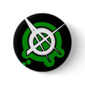 ANARCHY symbol green buttons