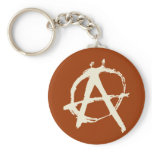 anarchy symbol keychain