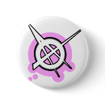 ANARCHY symbol pink buttons