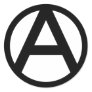 Anarchy Symbol Round Stickers