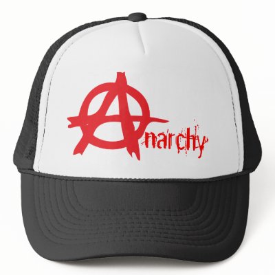 anarchy trucker cap mesh hats by bittenbydesign