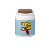 Anarchy Yellow Sewing Machine Candy Jar