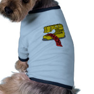 Anarchy Yellow Sewing Machine Dog T Shirt