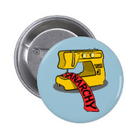 Anarchy Yellow Sewing Machine Pins