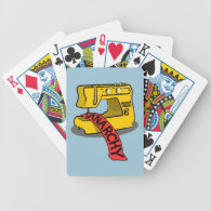 Anarchy Yellow Sewing Machine Bicycle Playing Cards